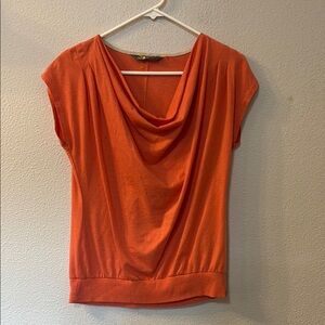The North Face Draped Neck Orange  Top